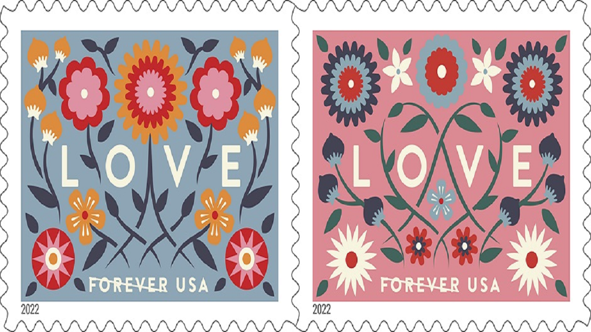 Romance Blooms on Postal Service’s New Love Forever Stamps The