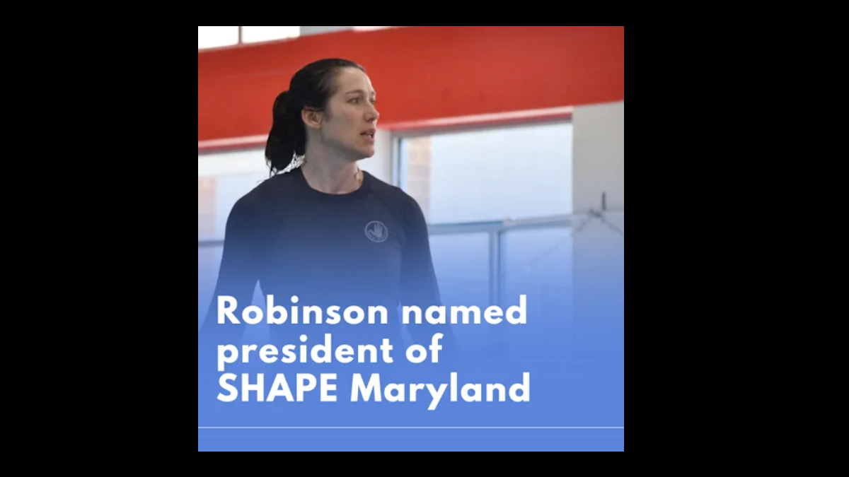 CCPS Aquatics Manager Named SHAPE Maryland President