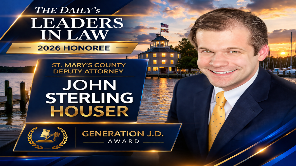 St. Mary’s Deputy Attorney Earns Early-Career Legal Honor